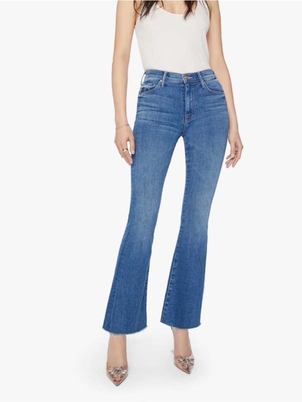 Mother Denim The Weekender Fray Jeans Womens Size 28 A Groovy Kind of Love